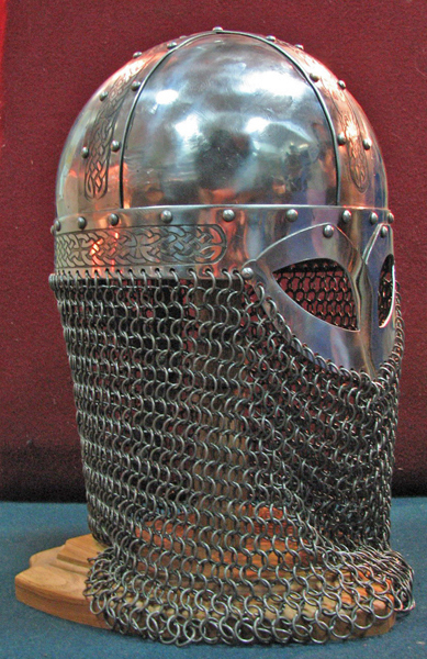 Шлем викинга, каркасный с полумаской