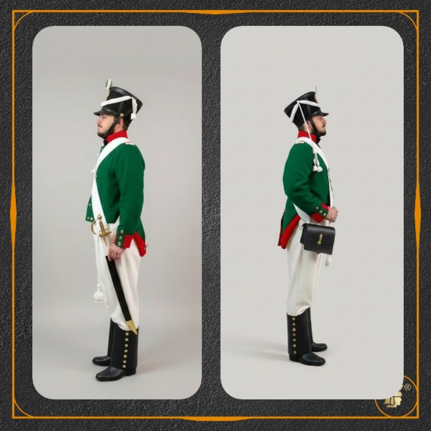 ФОРМА ПЕХОТНОГО ПОЛКА РУССКОЙ ИМПЕРАТОРСКОЙ АРМИИ 1812 ГОДА