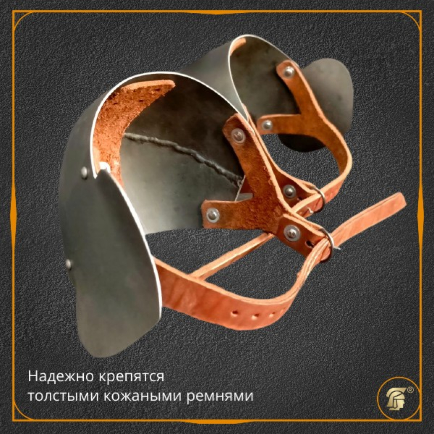 НАЛОКОТНИКИ ЛАТНЫЕ С Y-РЕМНЕМ, пара, матовая шлифовка 3