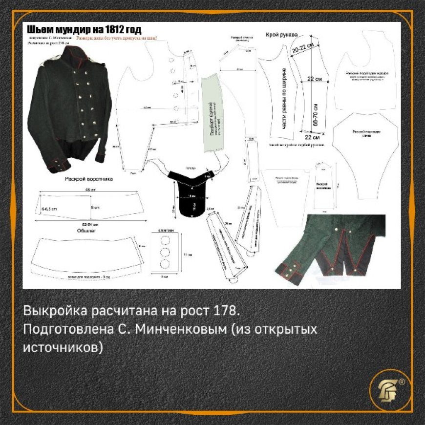 Русский мундир 1812 года 