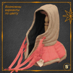 Подшлемник с пелериной из льна 4